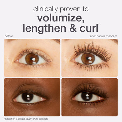 Lengthening Mascara and Lash Primer Set Smudge Proof Volumizing Curling Eye Makeup Duo