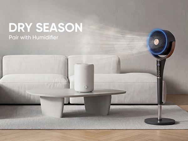 Ultra Quiet Standing Fan with Remote 15 Speed Settings Wide Oscillation Timer Adjustable Airflow